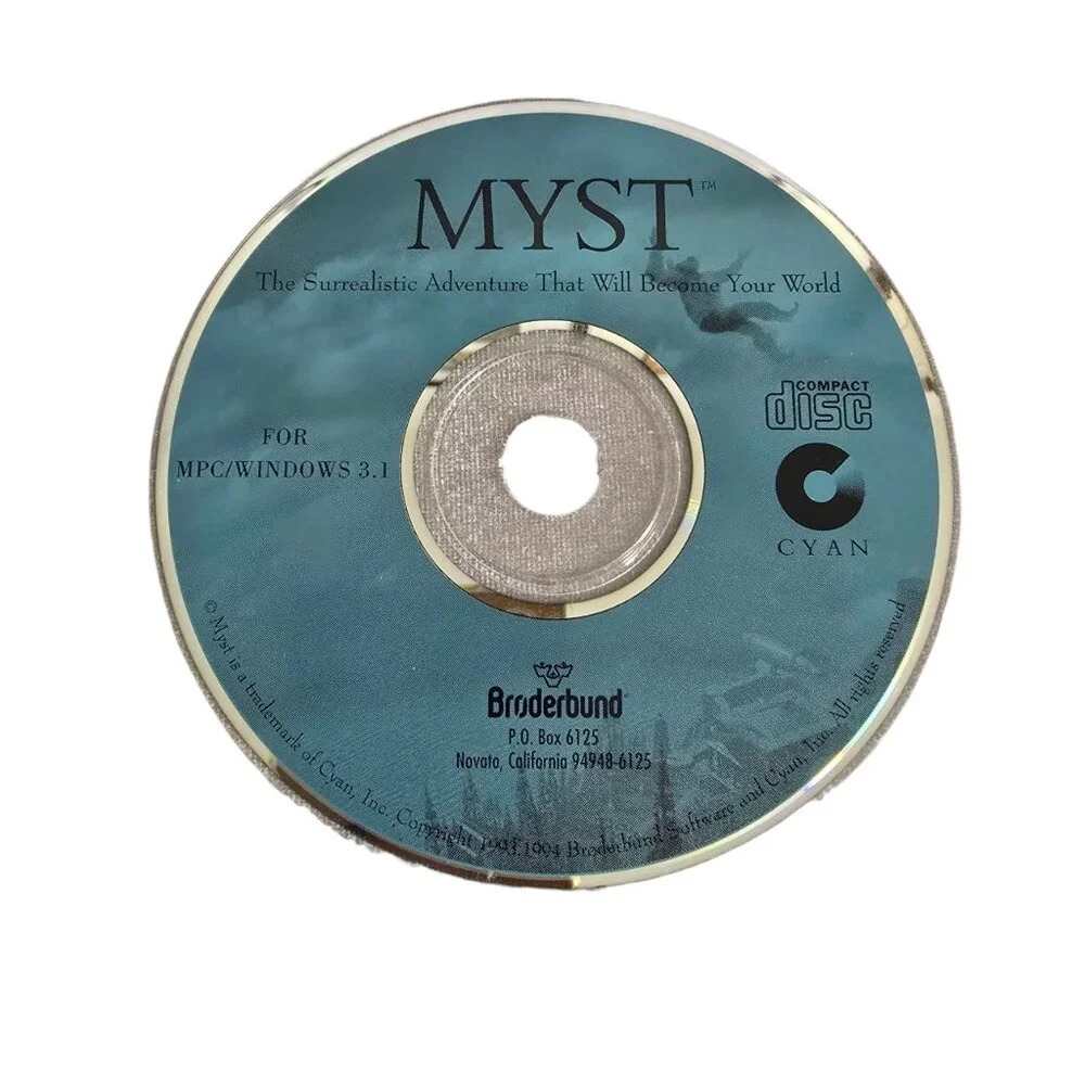 Myst (Windows PC, 1994) Vintage Game Broderbund ~ Disc ONLY